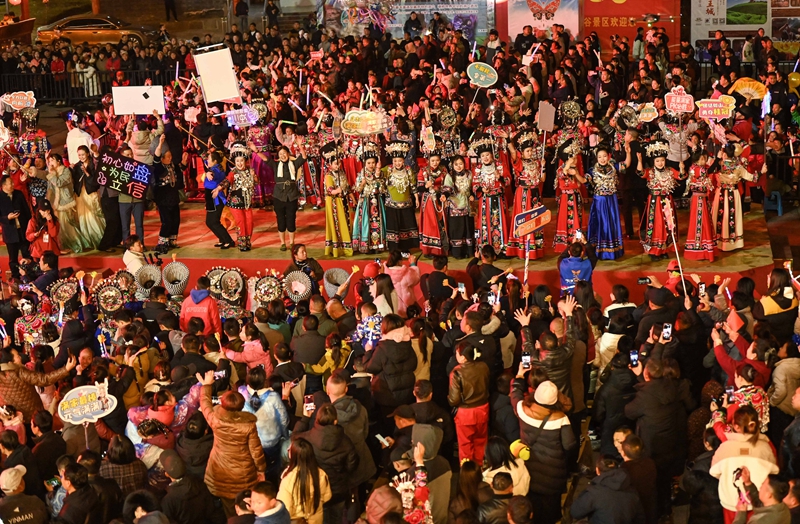 松桃村晚的活动现场。