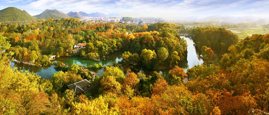 贵阳市花溪区美景。何任叔摄