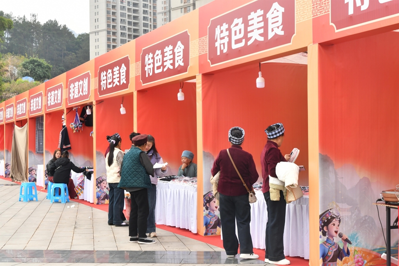 2025贵州·黔南(罗甸)首届村交会现场。