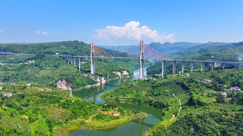 2025年07月29日，纳雍县玉龙坝镇武作河大桥。
