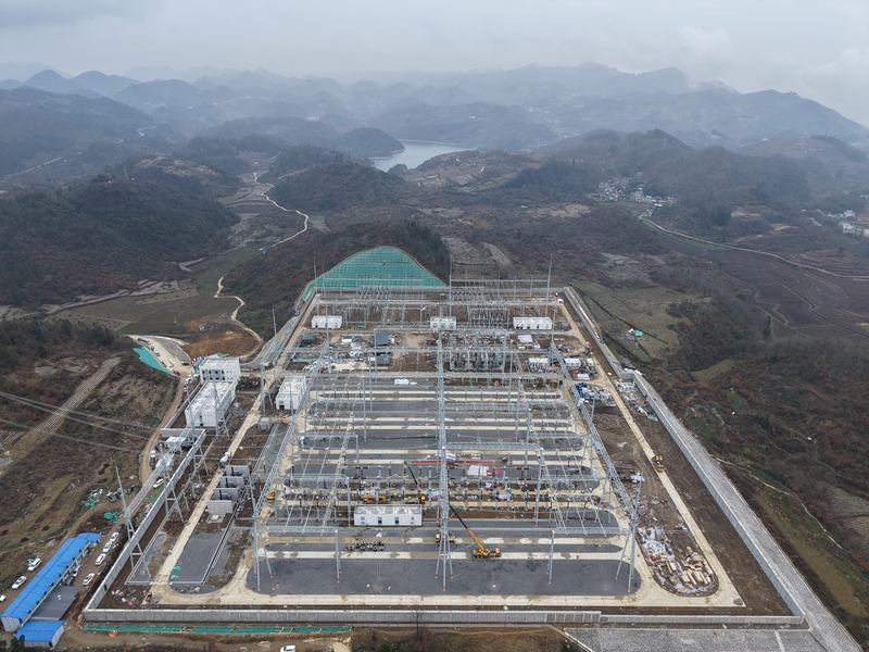 500千伏務川輸變電工程施工現場。王檁 攝.jpg