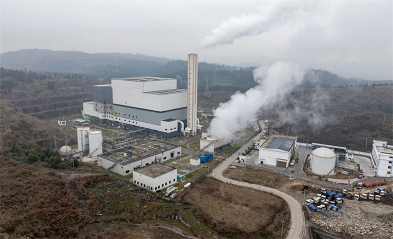 盘州市生活垃圾焚烧发电厂。尚宇杰摄