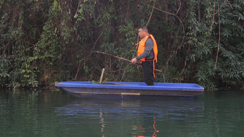 工作人員定期清淤養護。