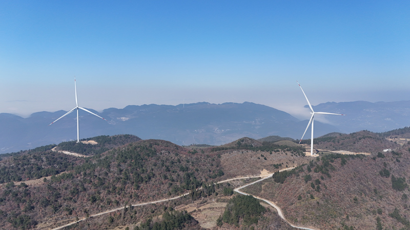 坪地場董家山風力發電場。