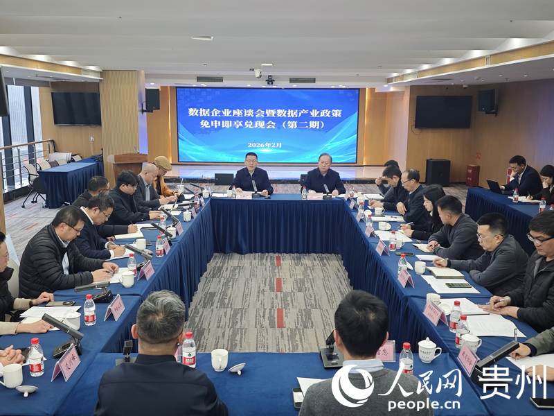 數據企業交流會現場。人民網 龍章榆攝