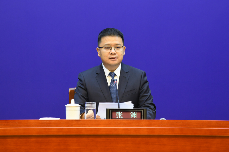 贵州省水利厅党组成员、副厅长、新闻发言人张渊。
