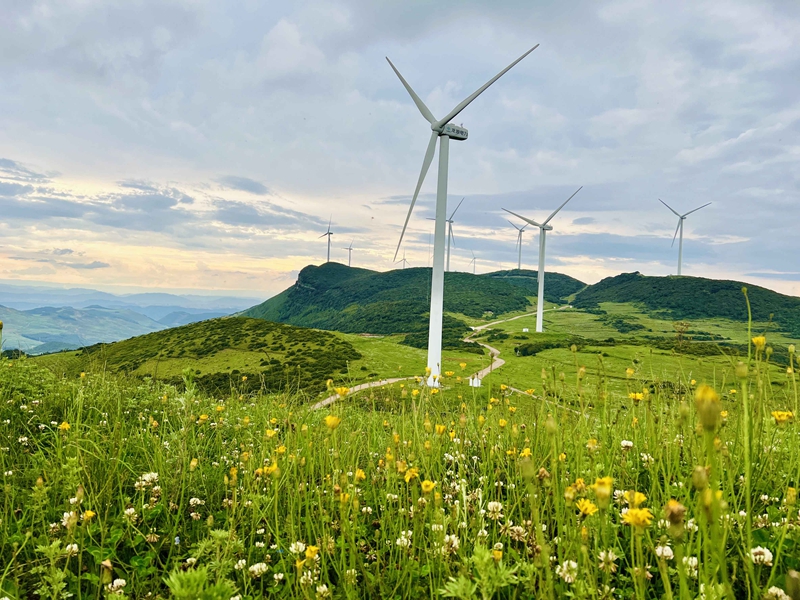 麻窝山风电场。