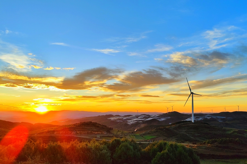 麻窝山风电场。