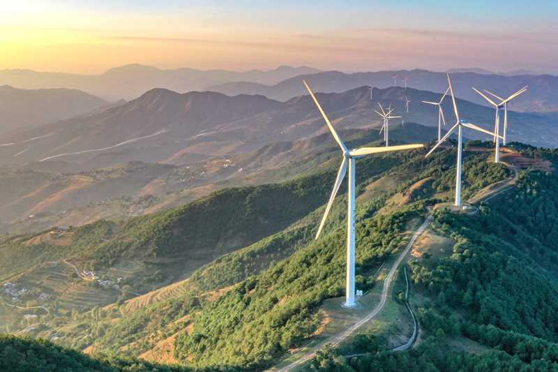 梅花山风电场。