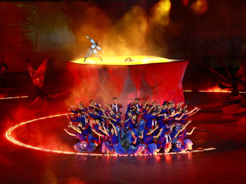 仰欧桑演出现场。