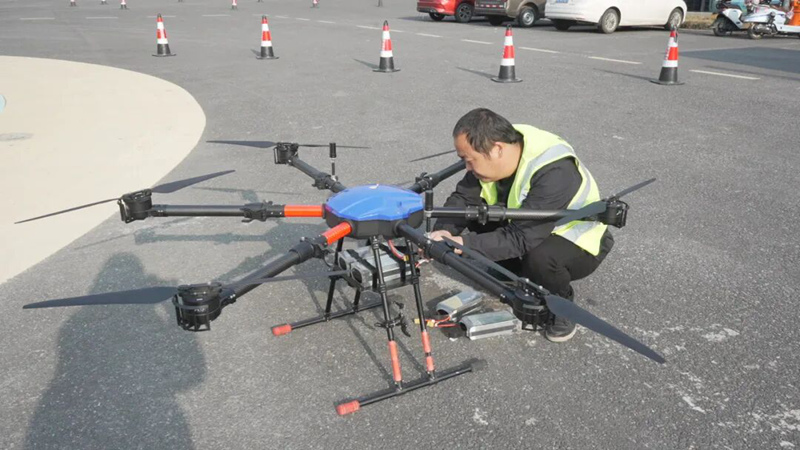 無人機實操訓練。