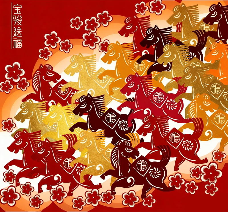 《寶駿送福》 岳紅霞 袁天興創作.jpg