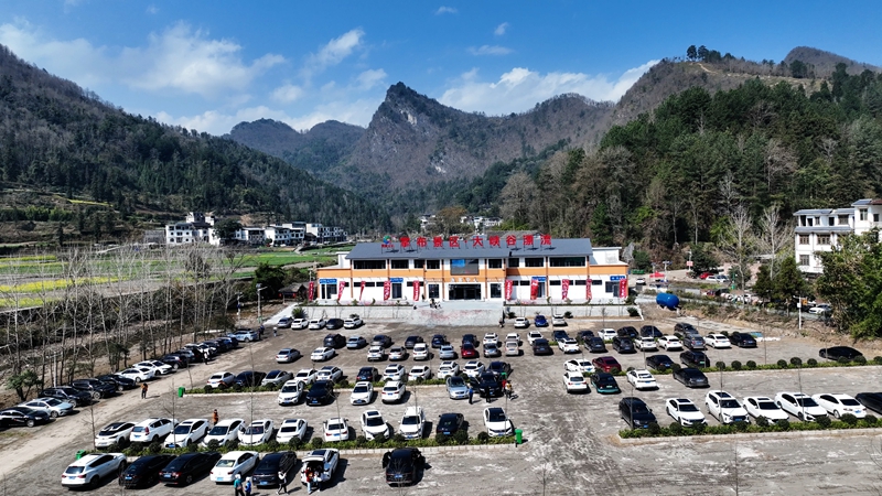 停车场停满来自全国各地的车辆。