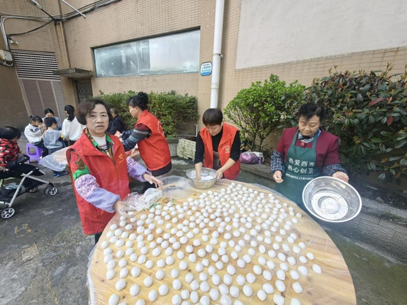 活動現場。