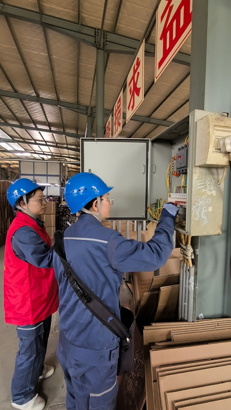 镇宁供电局:“营销姐妹团”上门服务助力企业复工“开门红”(图1)