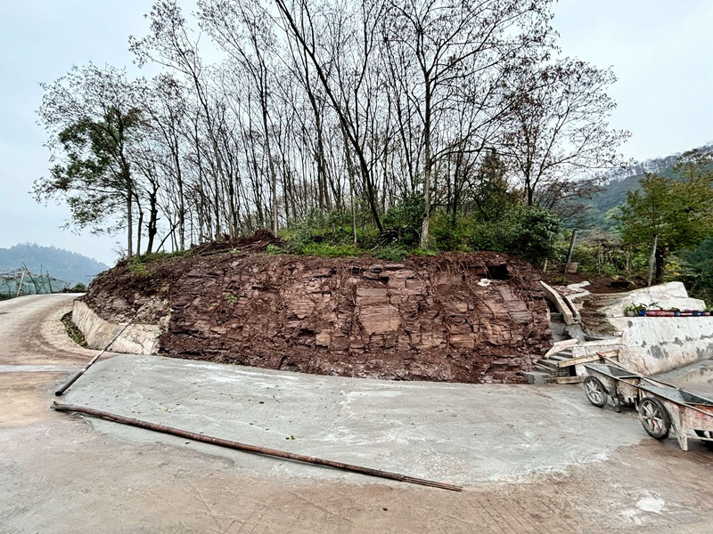 3、隆興鎮建設中生態錯車道。習水縣融媒體中心供圖