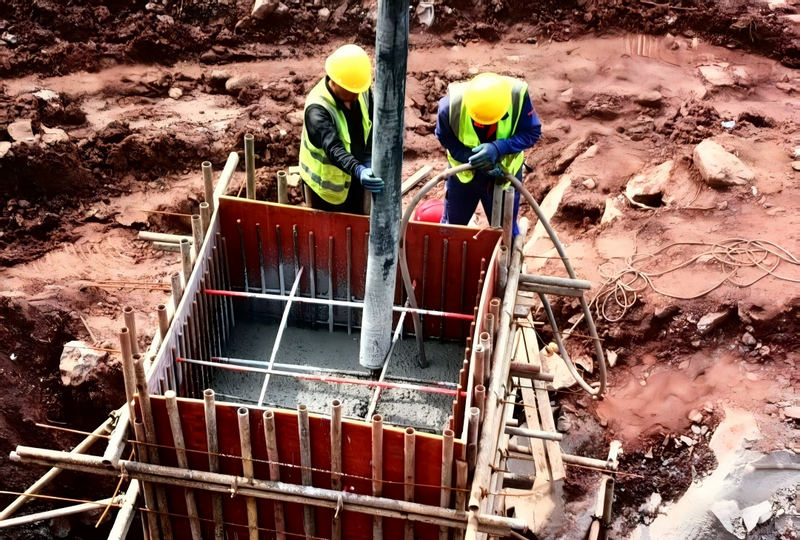 污水管網提升改造工程施工現場，工人正在作業。習水縣融媒體中心供圖