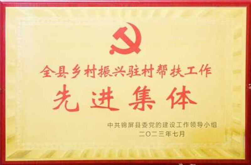 水電九局獲評錦屏縣“全縣鄉村振興駐村幫扶工作先進集體”。