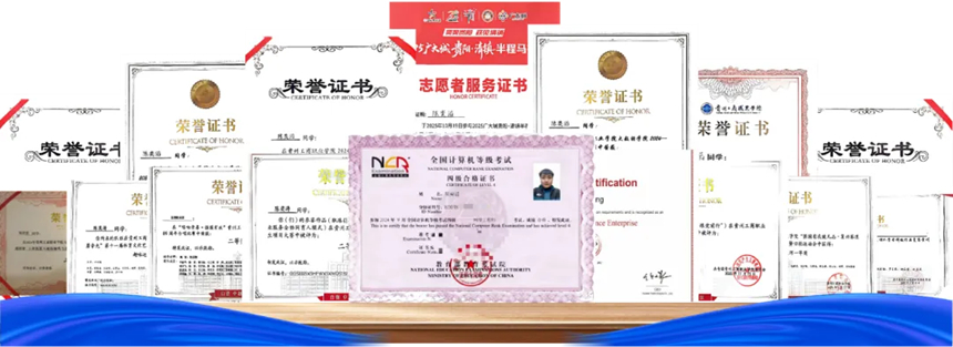 获奖证书。