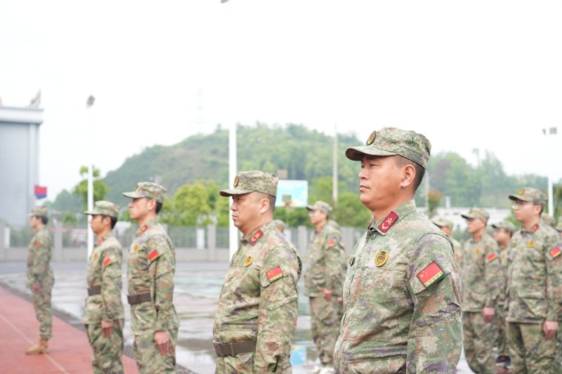 训练现场。