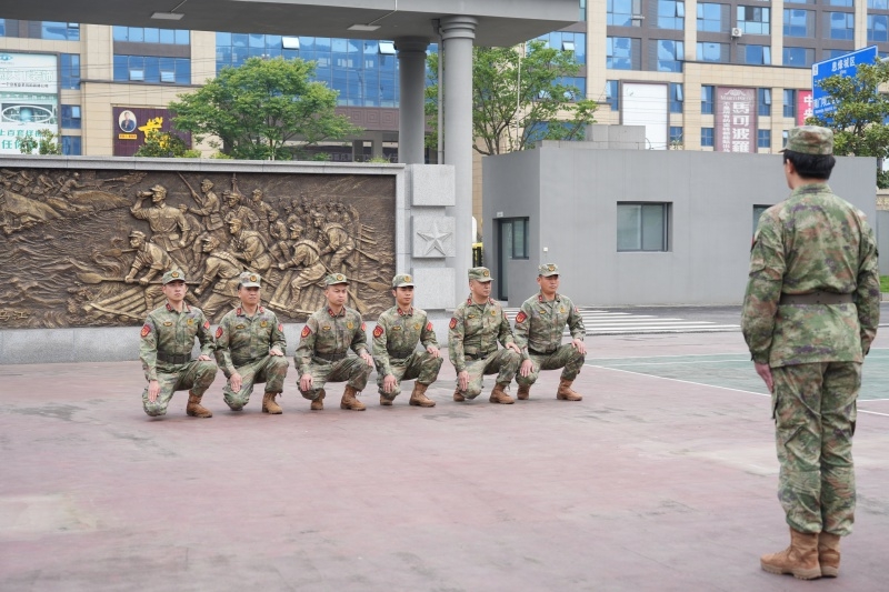 训练现场。