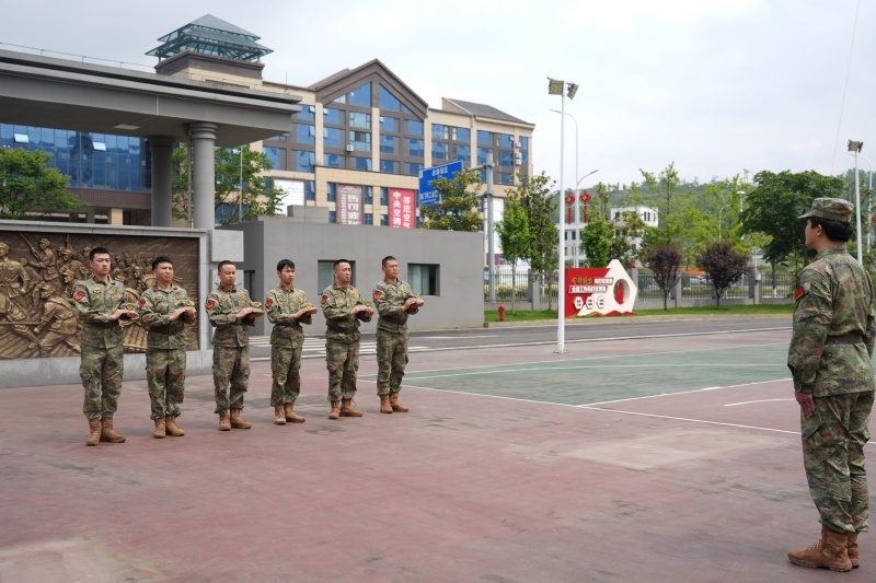 训练现场。