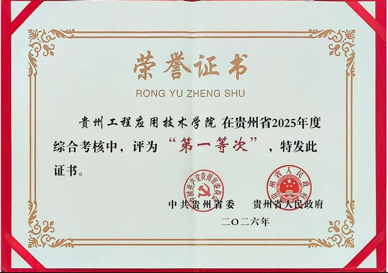 荣誉证书。