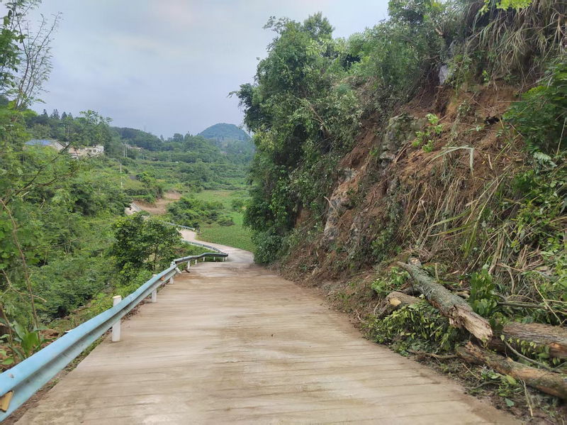 清理后的路况。