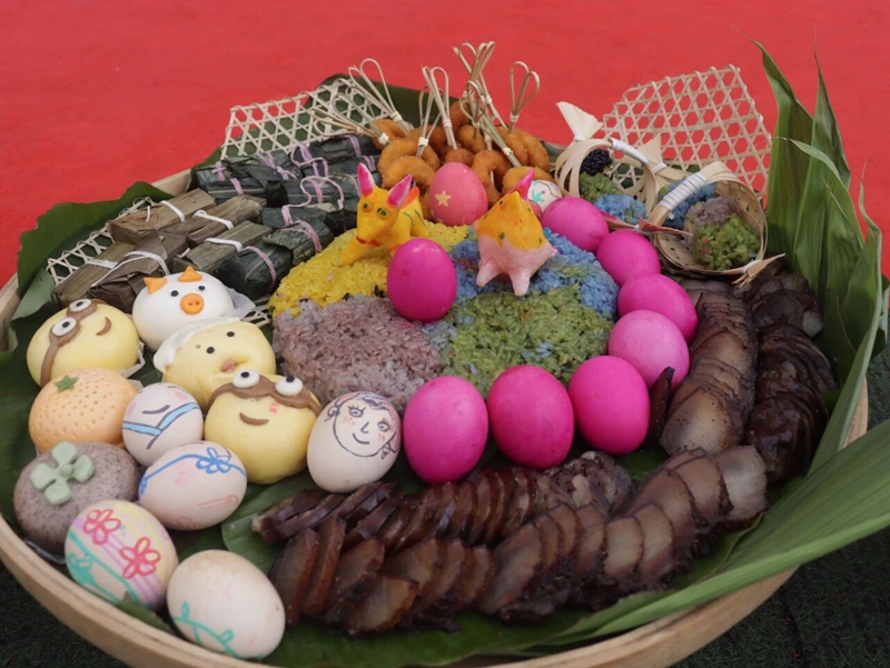 节日美食。