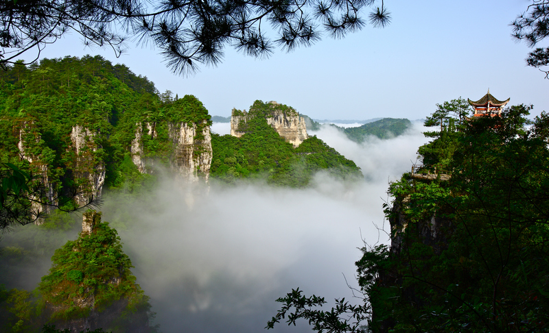 白云岩峰丛峡谷。钟光明摄