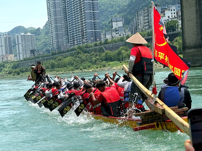 龙舟竞渡迎端午 百船逐浪闹黔东 (4)
