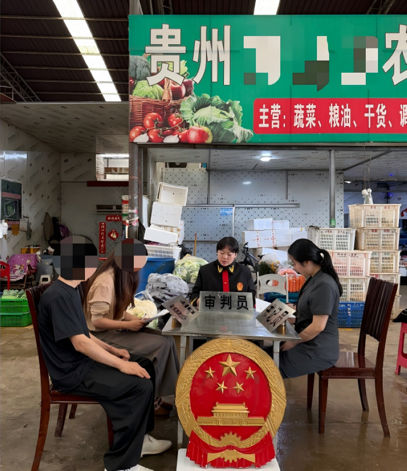 石板法庭“一巡多效”守护“菜篮子”经济。