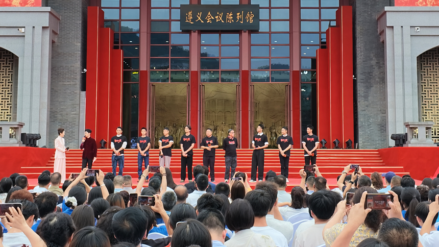 电影《四渡》剧组带来光影对话。李秋实摄