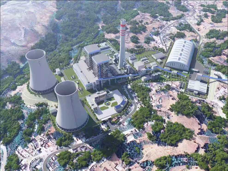 七星关2×66万千瓦超超临界燃煤电站效果图。七星关区融媒体中心供图