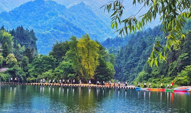 江口县德旺乡一景。