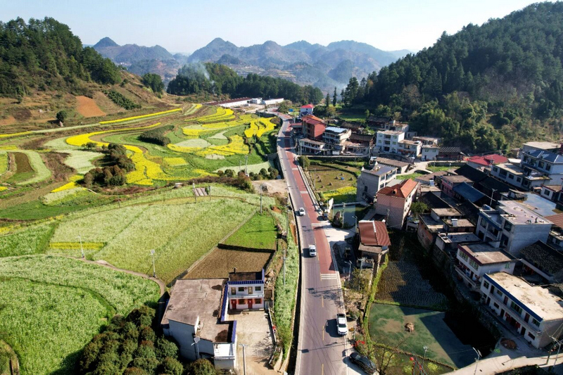 国道320线光头寨路段景色宜人。