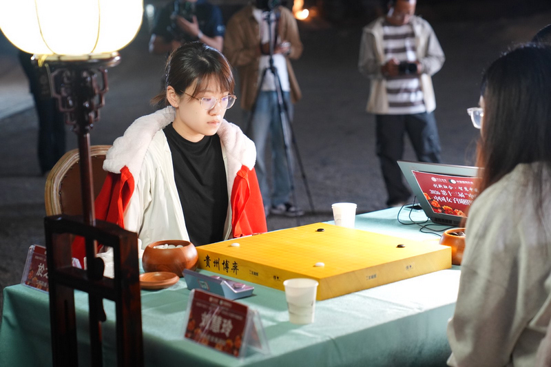 第十三届“中信杯”中国女子围棋甲级联赛现场。
