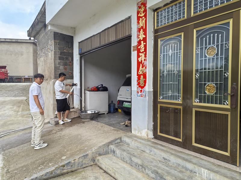 村民自来水已经畅通。