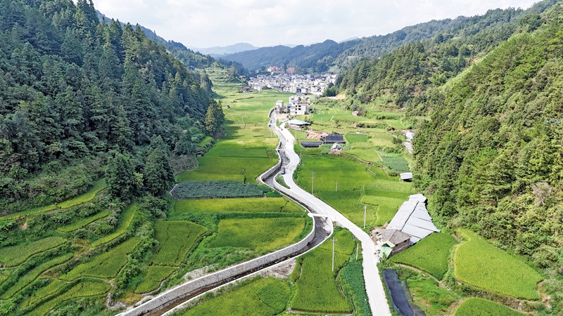 黎平县九潮赖洞山洪沟治理工程 （通讯员 潘杰 摄