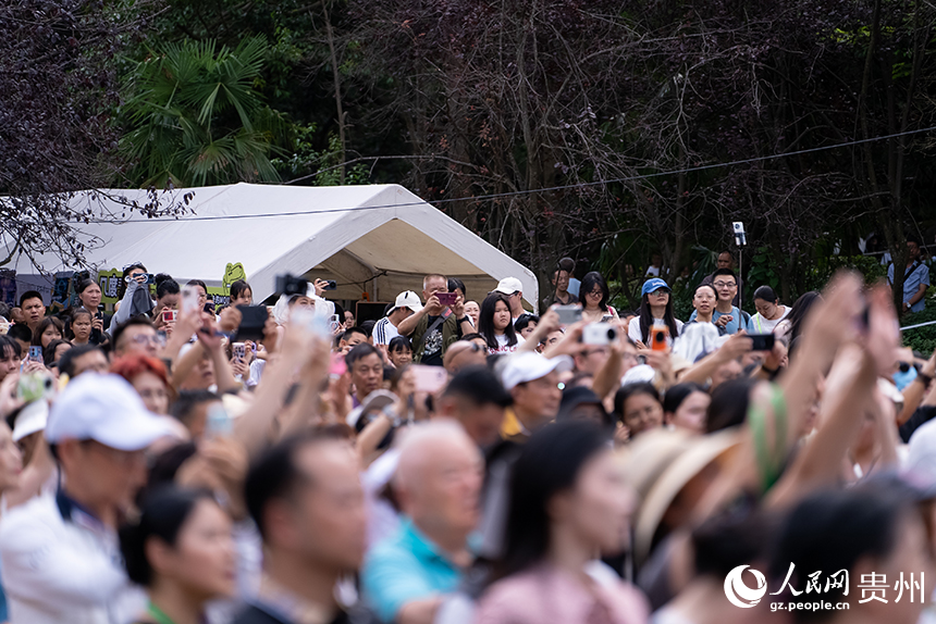 黔灵好市·龚琳娜张英席贵阳邻里音乐会现场。人民网记者 涂敏摄