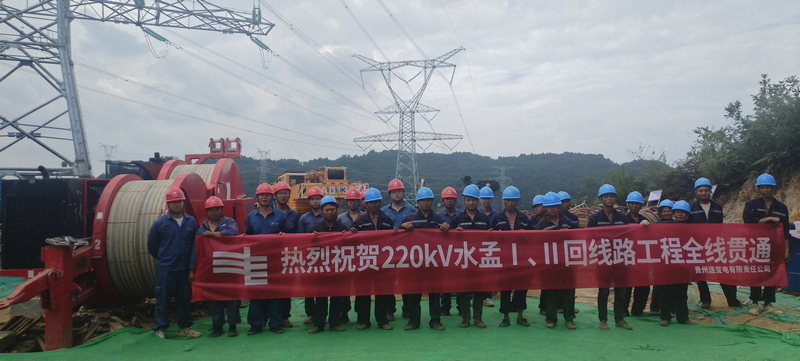 祝贺220千伏水场变—比孟变双回线路工程全线贯通。