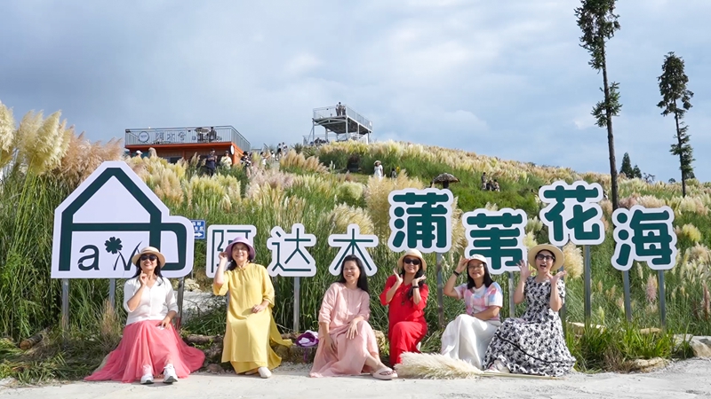 外地游客打卡。