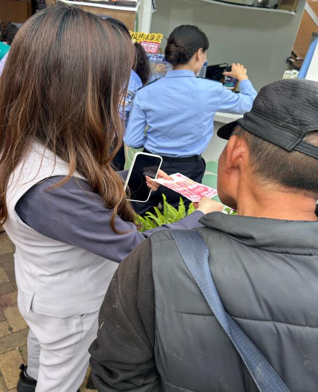 活動現場。