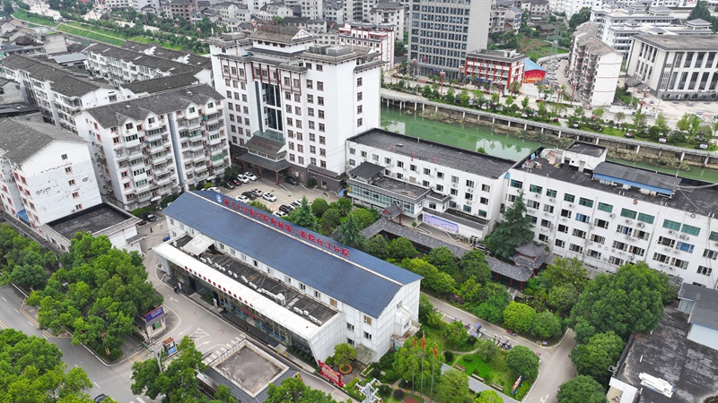 浙江大學醫學院附屬第二醫院台江分院航拍圖（邰光政攝）