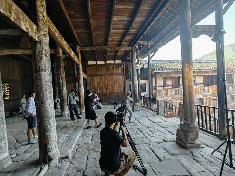 拍摄现场。谢永恒摄