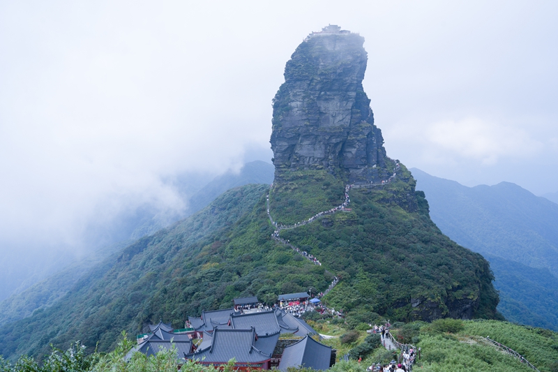 2026年9月8日，在贵州省铜仁市拍摄的梵净山国家级自然保护区秋日景色。