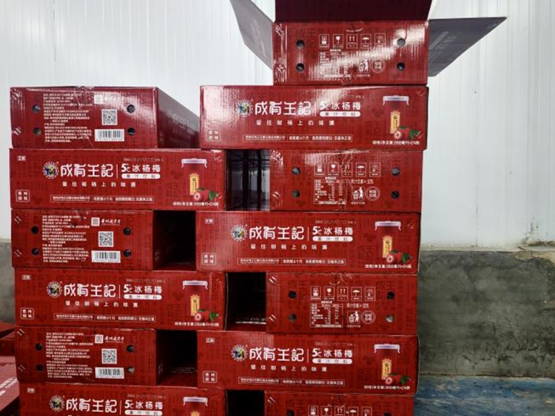 该企业杨梅汁成品。