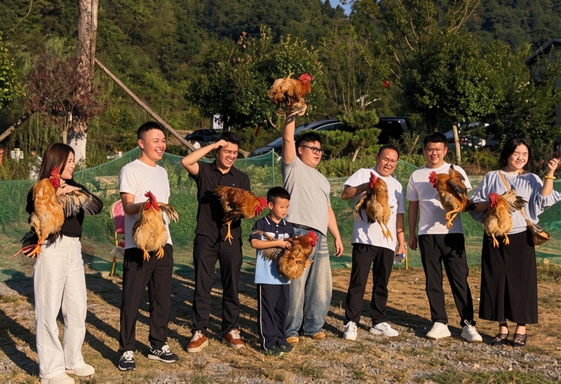 4、充滿鄉土趣味的捉雞比賽獲勝者。.jpg