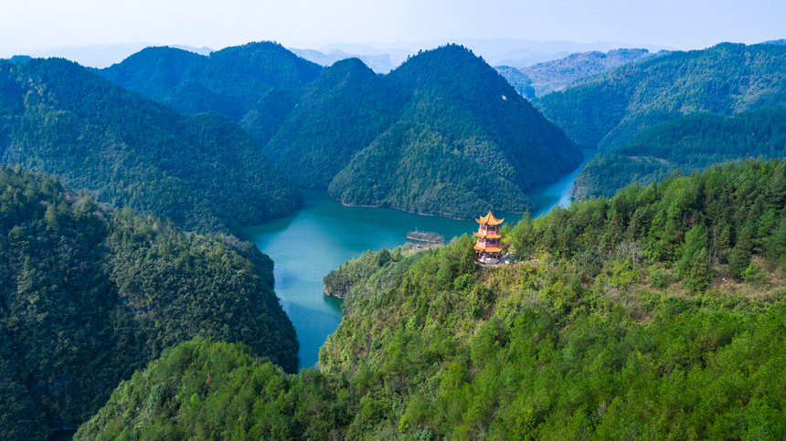鴛鴦湖國家濕地公園。吳劍攝