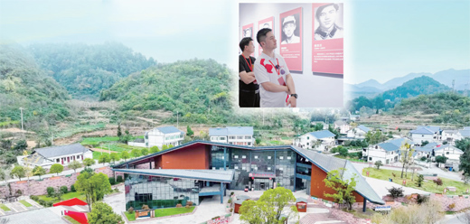小图：青年代表在娄山关红军战斗遗址陈列馆参观。  遵义市委宣传部提供  大图：苟坝游客接待中心。  贵州省委宣传部提供